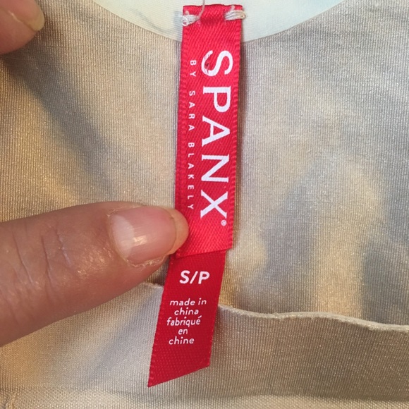 Spanx bodysuit in a tan cream color size Small Petite - Picture 9 of 12